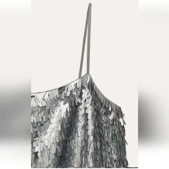 ZARA SEQUIN MINI DRESS ZW COLLECTION - Picture 8 of 8